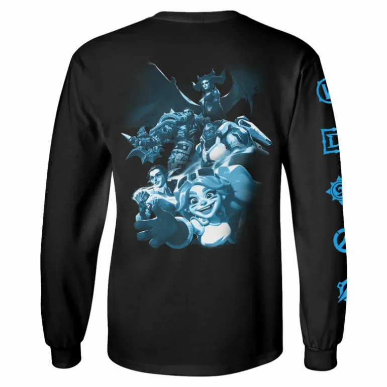 LGM BlizzCon 2023 Commemorative Art Black Long Sleeve T-Shirt