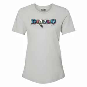 Women LGM Diablo Fitted Pride Grey T-Shirt