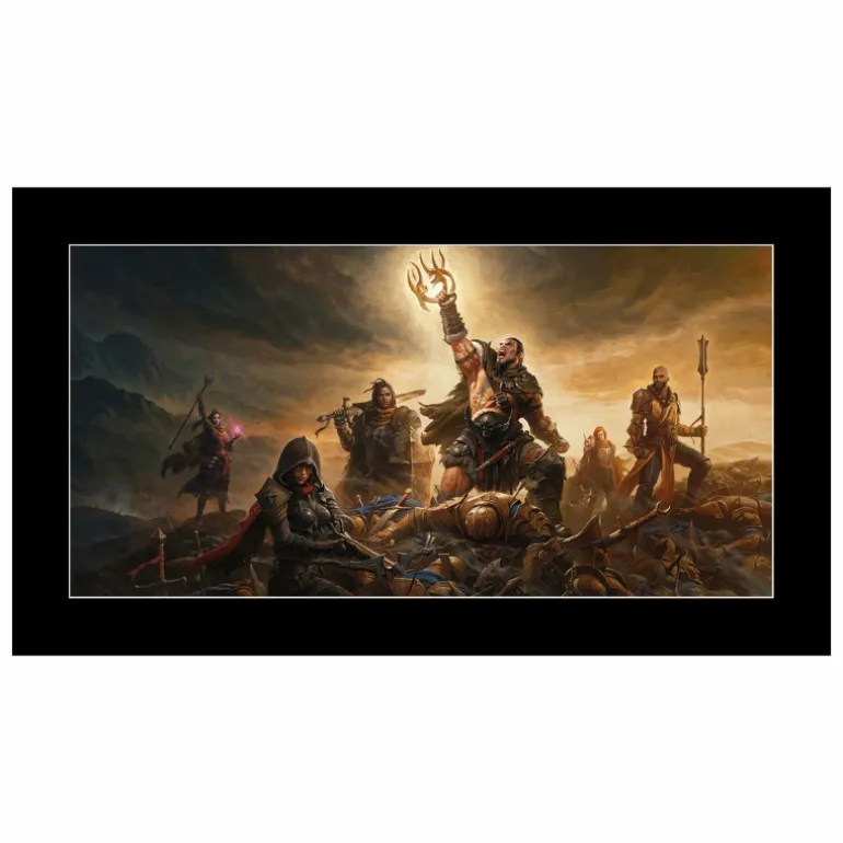 Jondo Diablo Immortal Overthrow 12x24" Matted Art Print