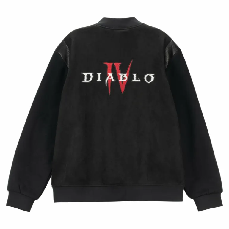Wild Collective Diablo IV Black Button-Up Bomber Jacket