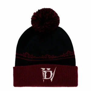 Bambams Diablo IV Black Pom Beanie