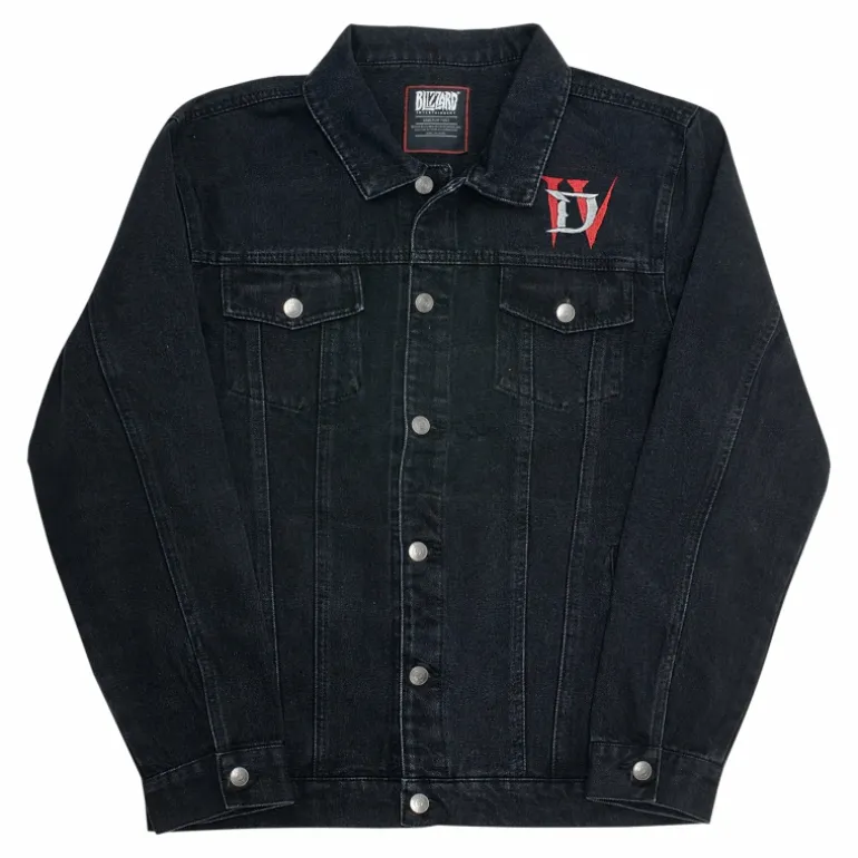 Thunderwear Diablo IV Denim Black Button-Up Jacket