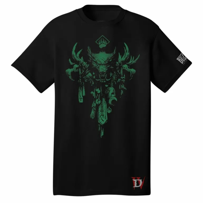 LGM Diablo IV Druid Sigil Black T-Shirt
