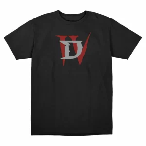 LGM Diablo IV Full Color Icon Logo Black T-Shirt