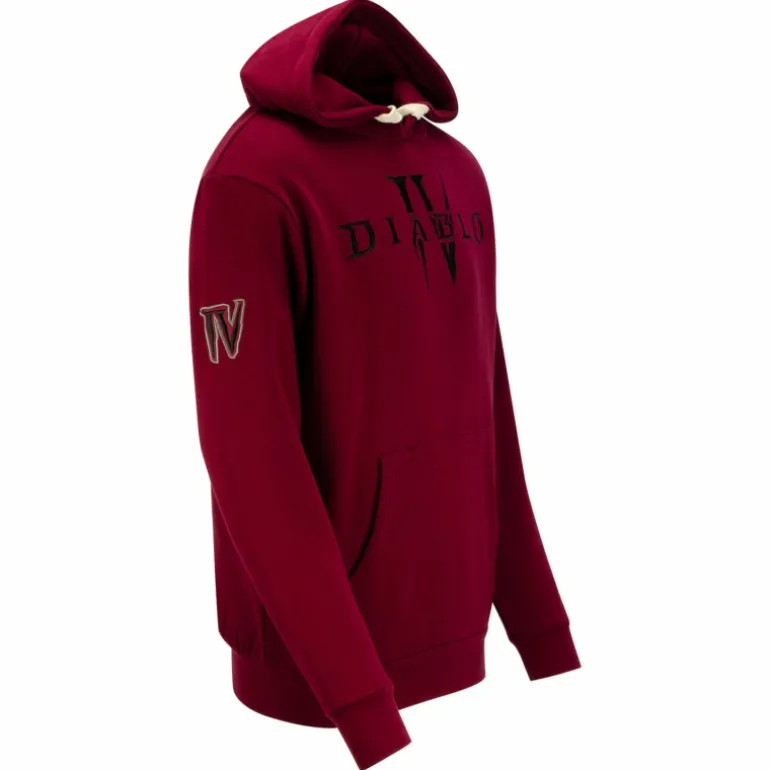 Thunderwear Diablo IV Heavy Weight Patch Burgundy Pullover Hoodie