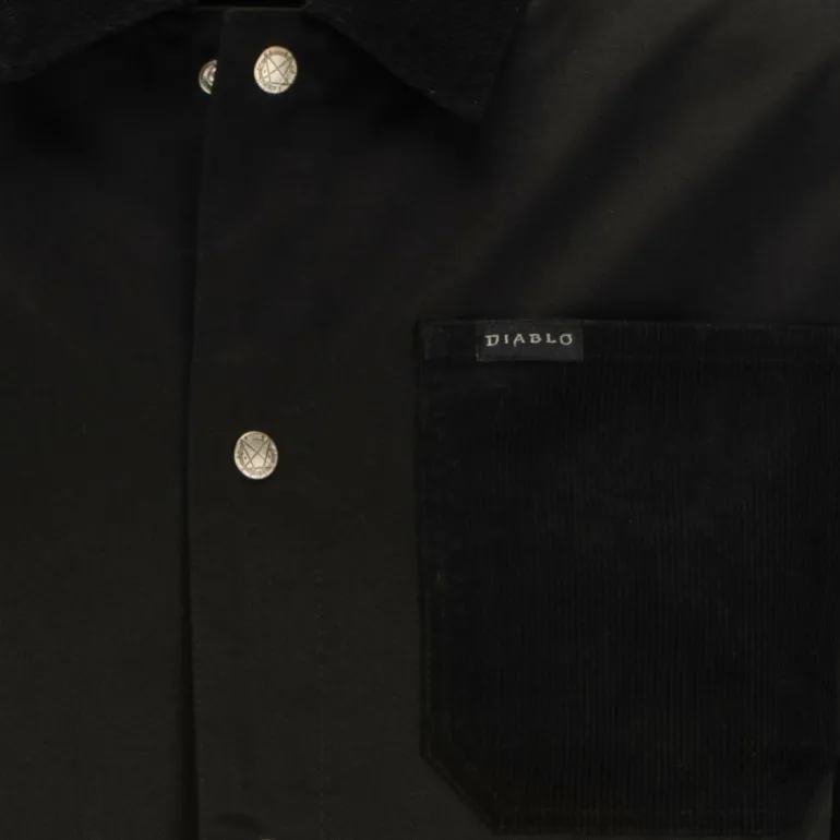 Thunderwear Diablo IV Inarius Black Button-Up Jacket