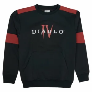 Fortune Fashion Diablo IV Logo Black Crewneck Sweatshirt
