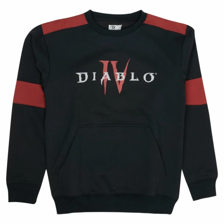 Fortune Fashion Diablo IV Logo Black Crewneck Sweatshirt