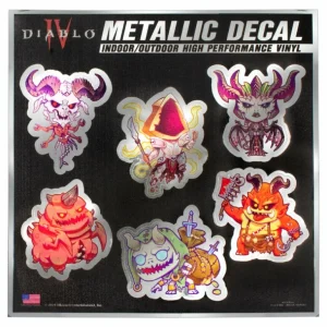 Wincraft Diablo IV Metallic Character Sticker Sheet