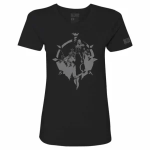 Women LGM Diablo IV Necromancer Shadow Women's Black T-Shirt