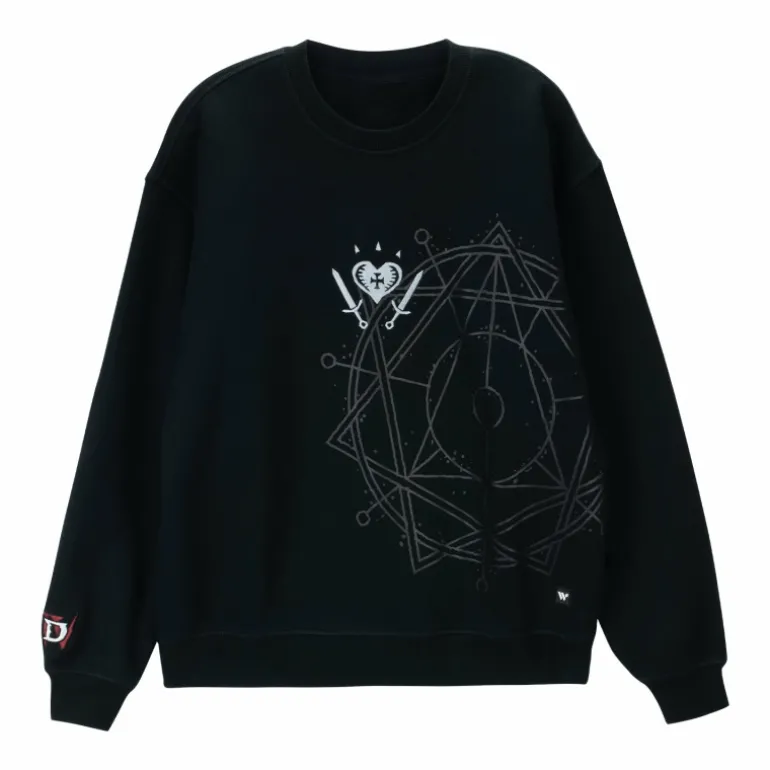 Wild Collective Diablo IV Rogue Black Crewneck Sweatshirt