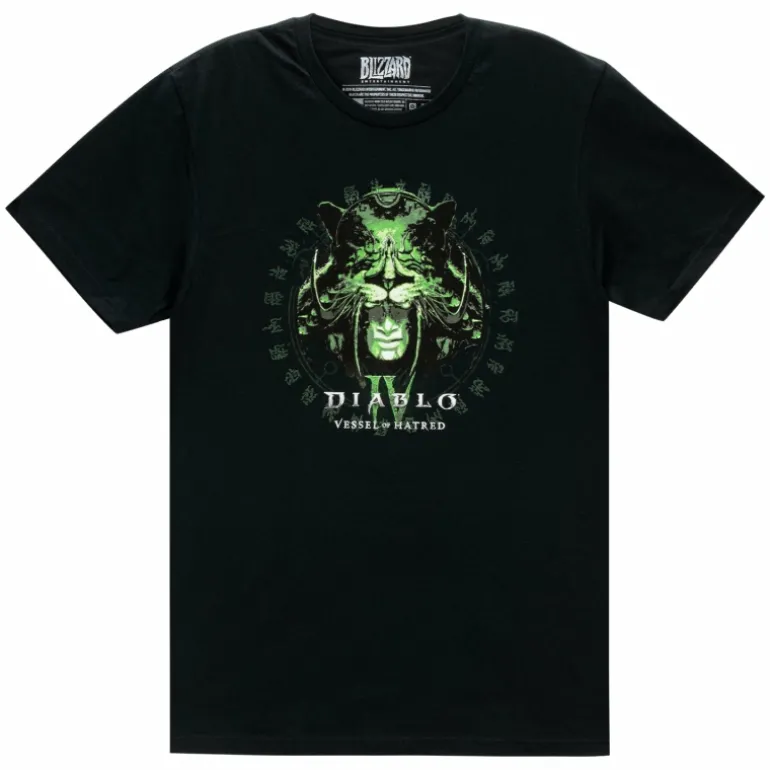 LGM Diablo IV: Vessel of Hatred Glow-in-the-Dark Black T-Shirt