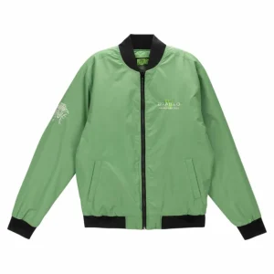 Thunderwear Diablo IV: Vessel of Hatred Green Zip-Up Bomber Jacket