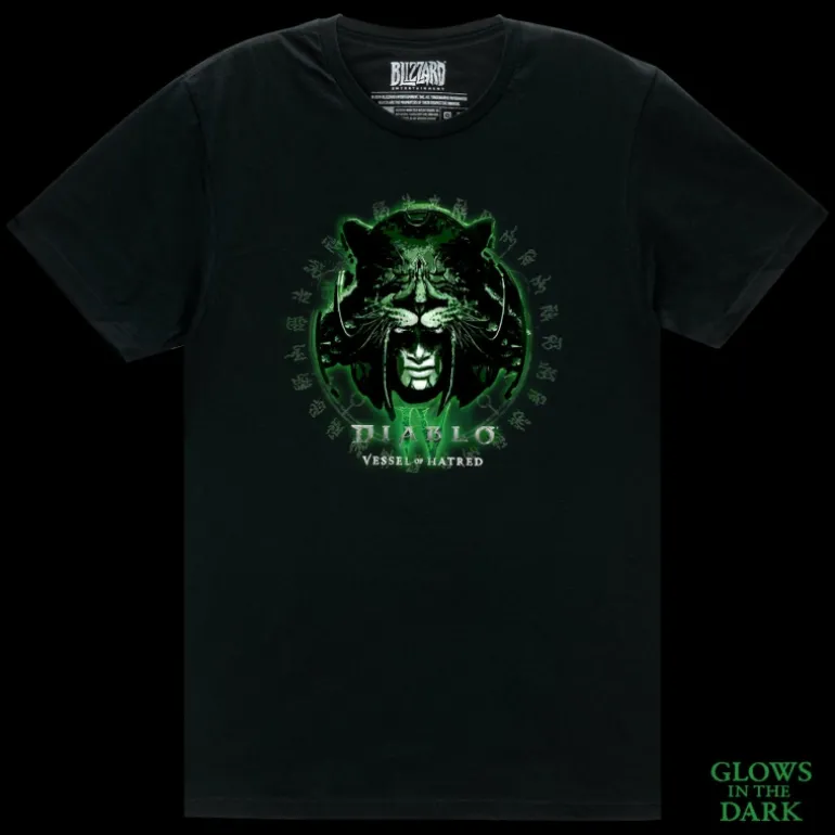 LGM Diablo IV: Vessel of Hatred Glow-in-the-Dark Black T-Shirt