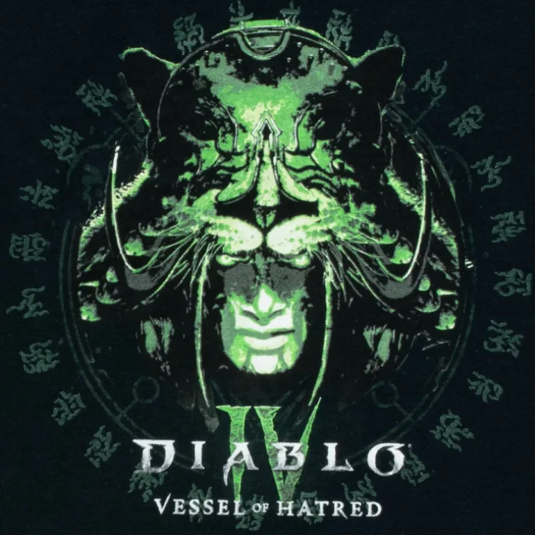 LGM Diablo IV: Vessel of Hatred Glow-in-the-Dark Black T-Shirt