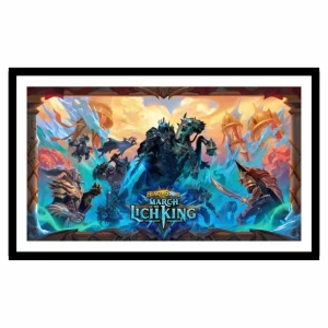 Jondo Hearthstone March of the Lich King 12x21" Framed Art Print