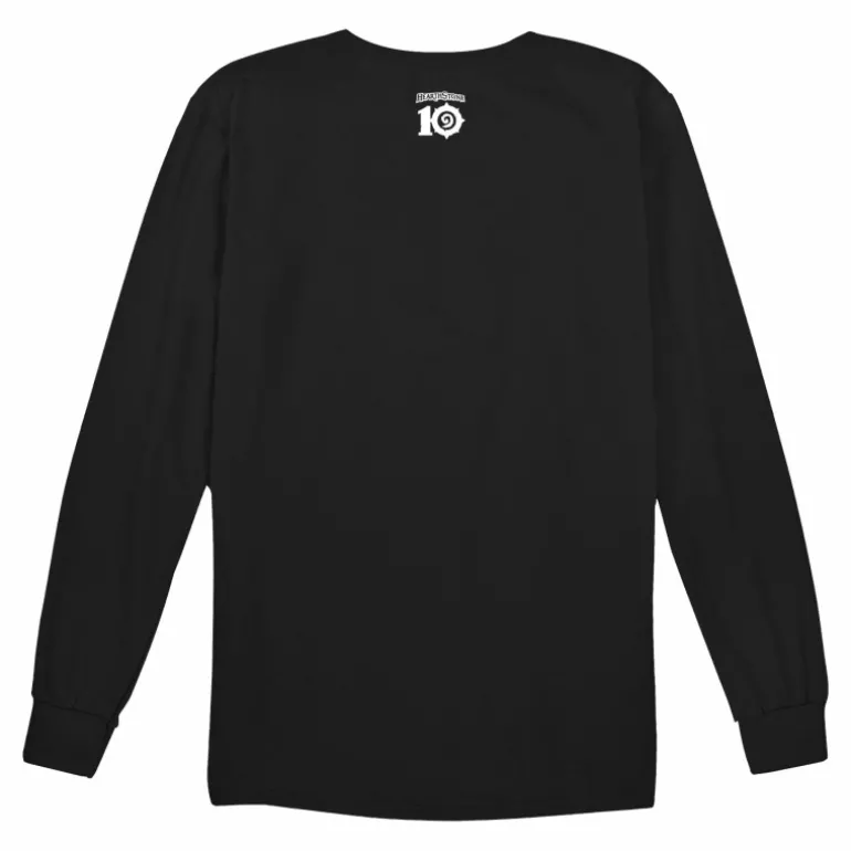LGM Hearthstone 10th Anniversary Card Back Black Long Sleeve T-Shirt