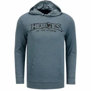 Augusta Sportswear Heroes of the Storm Logo Blue Hooded Long Sleeve T-Shirt