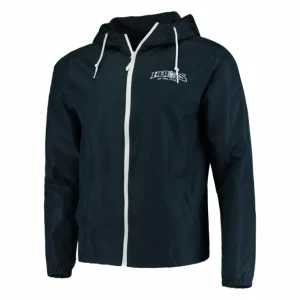 JINX Inc Heroes of the Storm Navy Zip-Up Windbreaker Jacket