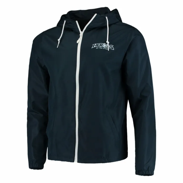 JINX Inc Heroes of the Storm Navy Zip-Up Windbreaker Jacket
