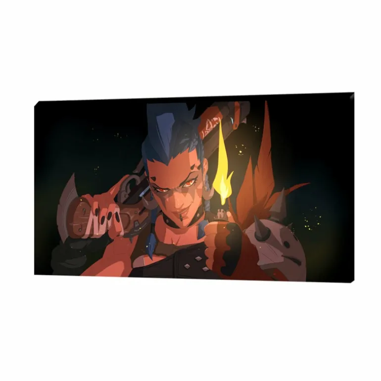 Jondo Overwatch 2 Burn it Down 12x24" Canvas
