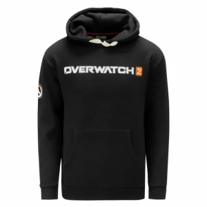 Thunderwear Overwatch 2 Heavy Weight Patch Black Pullover Hoodie