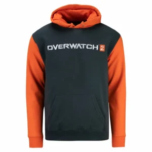 Fortune Fashion Overwatch 2 Icon Charcoal Colorblock Pullover Hoodie