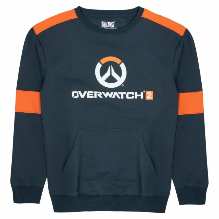 Fortune Fashion Overwatch 2 Logo Grey Crewneck Sweatshirt
