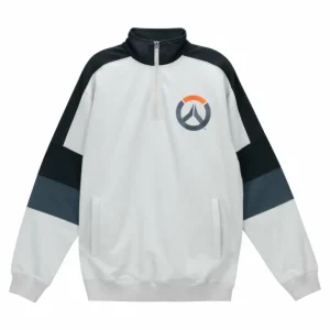 Fortune Fashion Overwatch 2 Logo Grey Quarter-Zip Sweatshirt