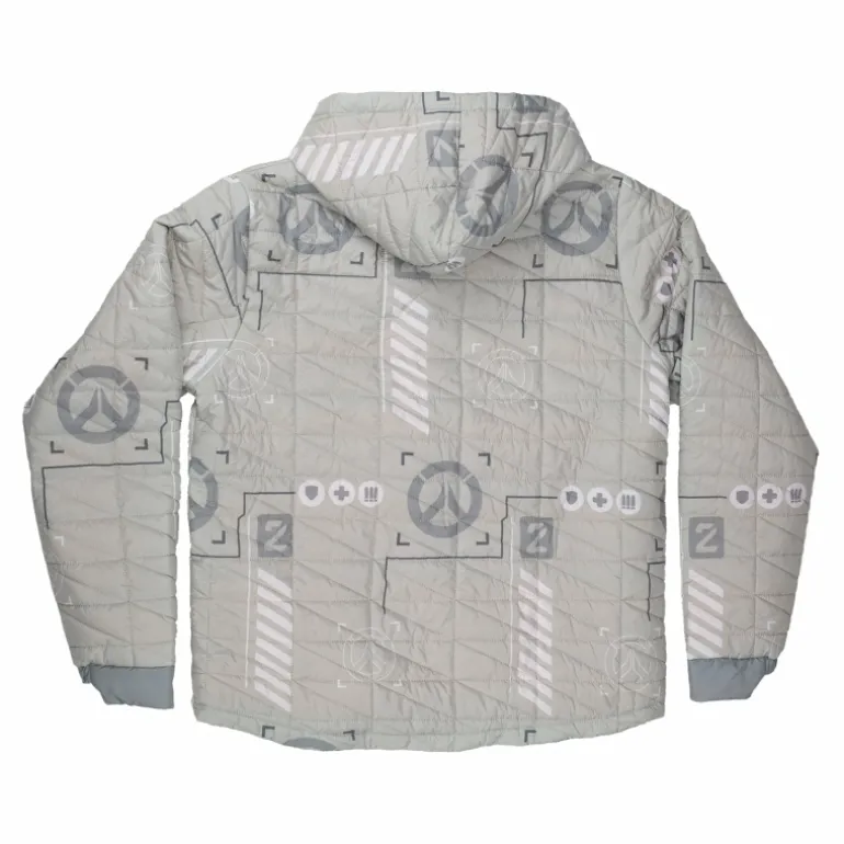 Sportiqe Overwatch 2 Logo White Half-Zip Pullover Jacket
