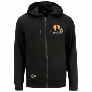 Difuzed Overwatch 2 Tracer Black Zip-Up Hoodie