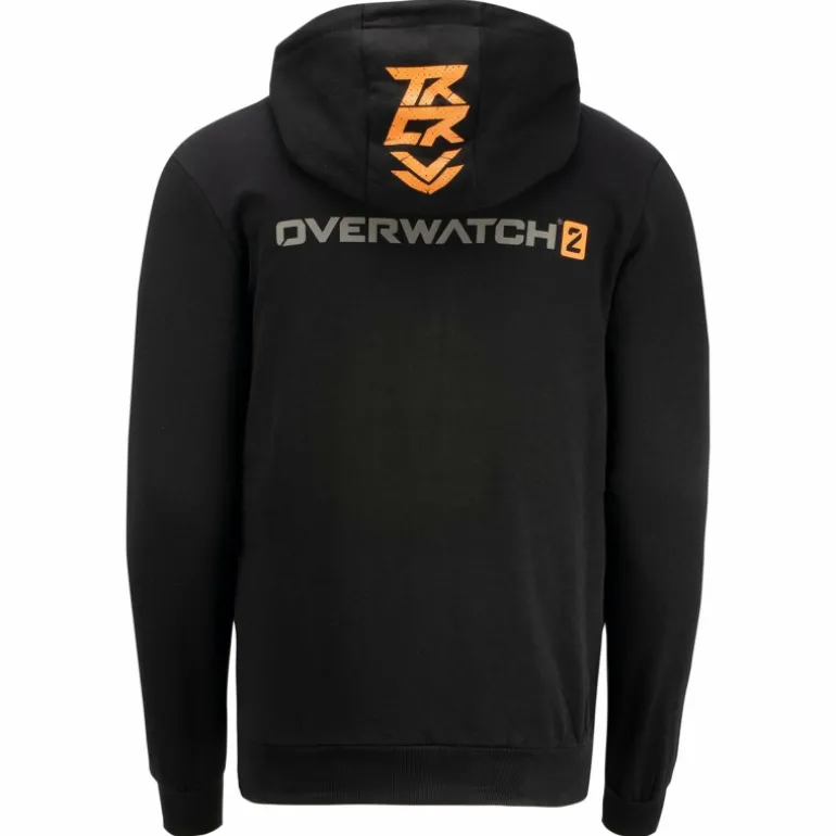 Difuzed Overwatch 2 Tracer Black Zip-Up Hoodie