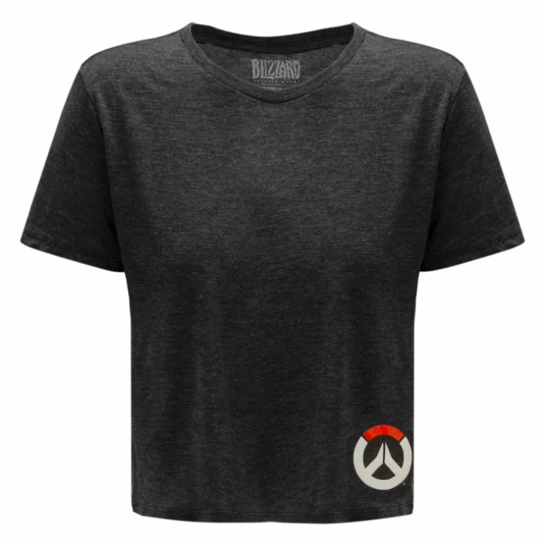 Women LGM Overwatch 2 Women's Grey Cropped T-Shirt