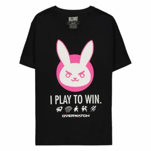 Difuzed Overwatch D.Va Play To Win Black T-Shirt