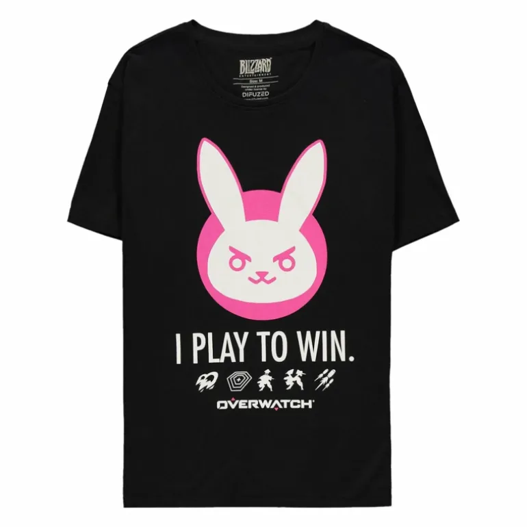 Difuzed Overwatch D.Va Play To Win Black T-Shirt