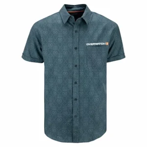 Thunderwear Overwatch Grey Button-Up Shirt