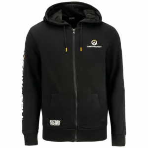 Difuzed Overwatch Logo Black Zip-Up Hoodie