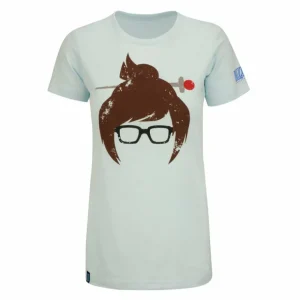 Women Fanatics Overwatch Mei Hero Women's Light Blue T-Shirt