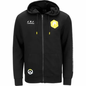 Difuzed Overwatch Mercy Black Zip-Up Hoodie