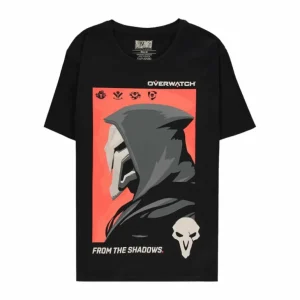 Difuzed Overwatch Reaper Shadow Profile Black T-Shirt