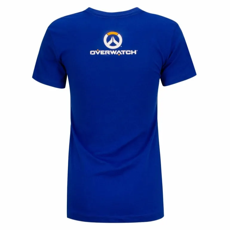 Women JINX Inc Overwatch Soldier: 76 Logo Women's Blue T-Shirt