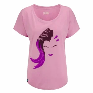 Women Fanatics Overwatch Sombra Women's Pink Scoop Neck T-Shirt