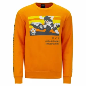 Difuzed Overwatch Tracer Orange Crewneck Sweatshirt