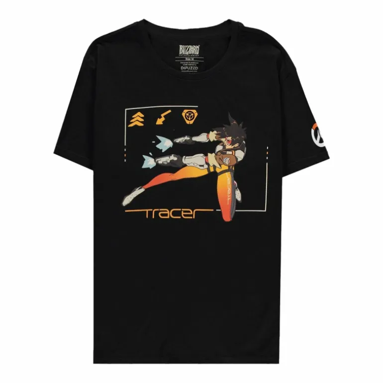 Difuzed Overwatch Tracer Pew Pew Pew! Black T-Shirt