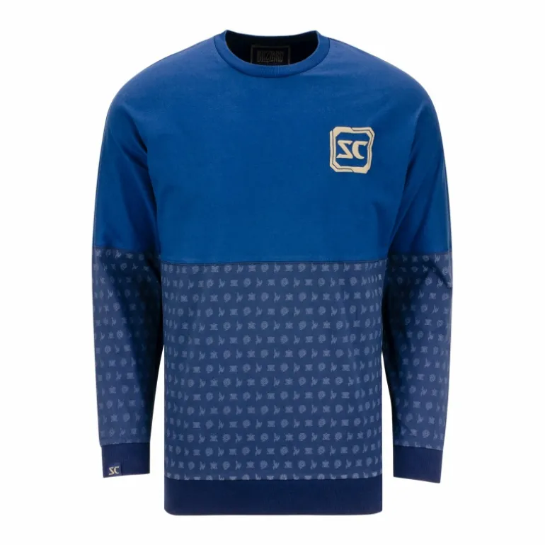 Thunderwear StarCraft Blue Billboard Long Sleeve T-Shirt