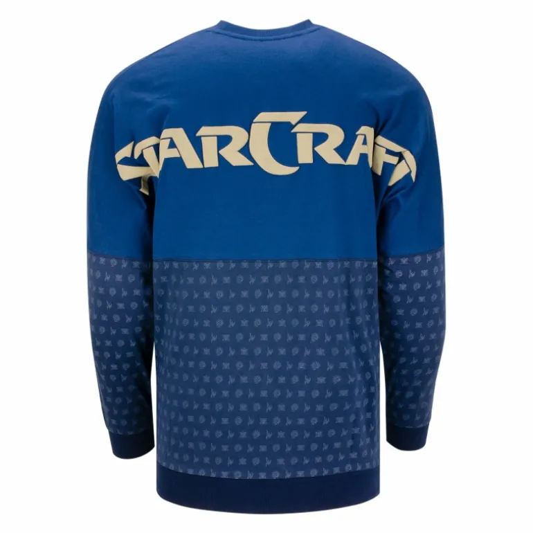 Thunderwear StarCraft Blue Billboard Long Sleeve T-Shirt