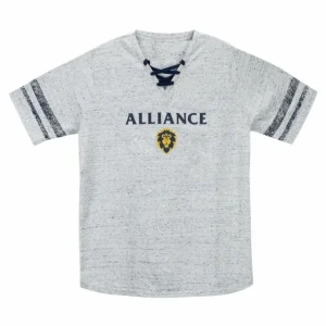 Women Fortune Fashion World of Warcraft Alliance Logo Women's Grey T-Shirt