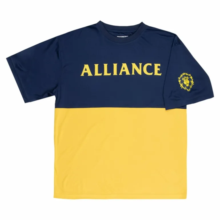 Fortune Fashion World of Warcraft Alliance Gold Colorblock T-Shirt