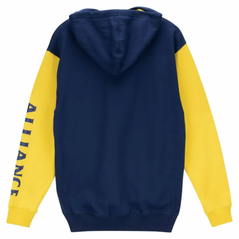 Fortune Fashion World of Warcraft Alliance Logo Blue Colorblock Pullover Hoodie