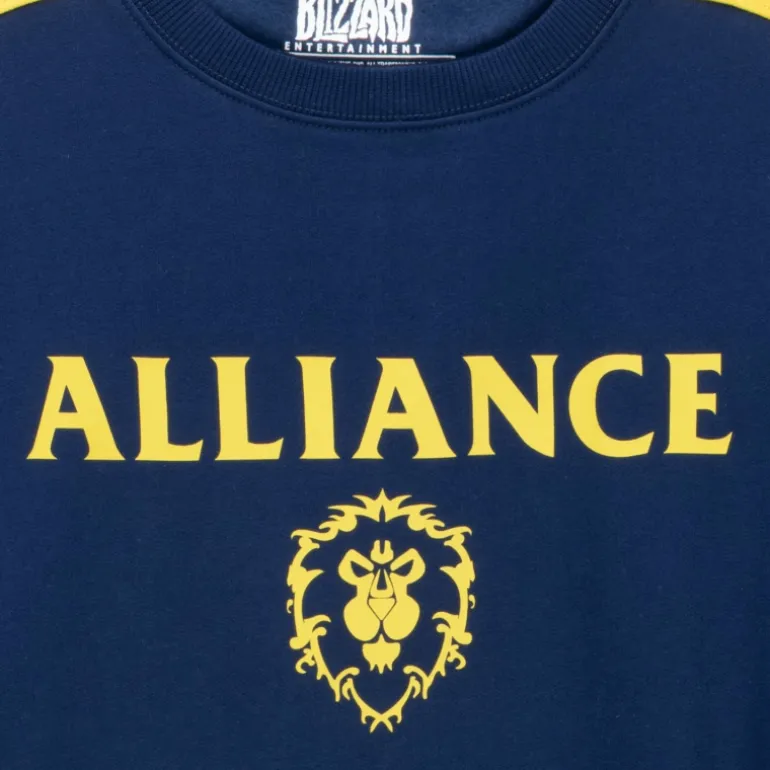 Fortune Fashion World of Warcraft Alliance Logo Blue Crewneck Sweatshirt